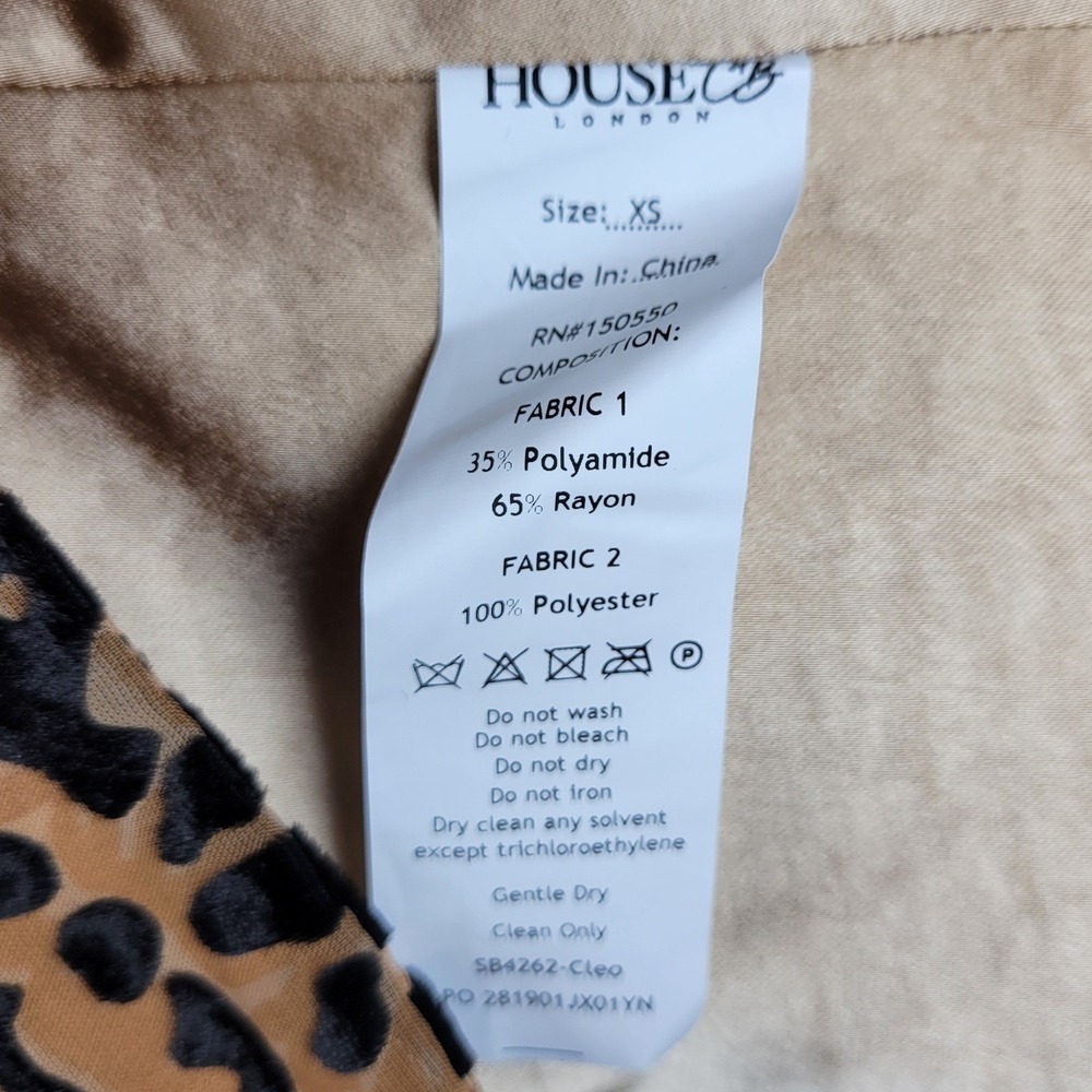 House of CB Cleo Animal Print Corset Cocktail Dress Size XS NWT Glam Engagementt - Picture 8 of 8